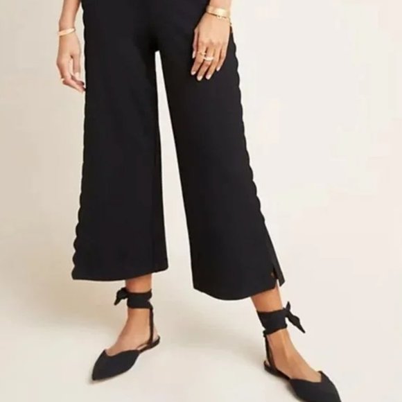 NIB Anthropologie Ankle Tie D'Orsay Bohemian Flats in Pink/Yellow Plaid - 9M - Picture 8 of 9